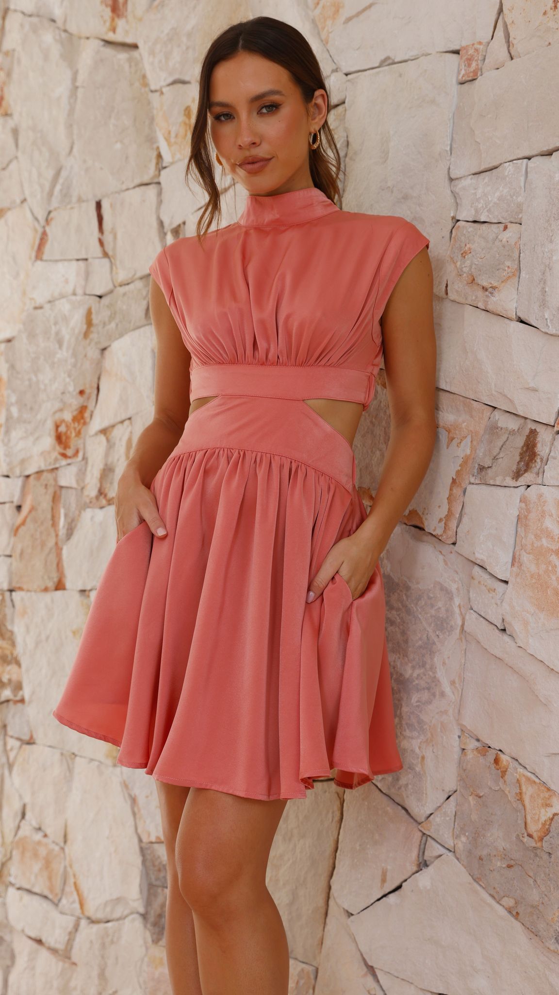 Beatrice Mini Dress - Elegant Desert-Inspired Summer Dress for Women | Perfect for Beach Vacations, Date Nights & Outdoor Parties
