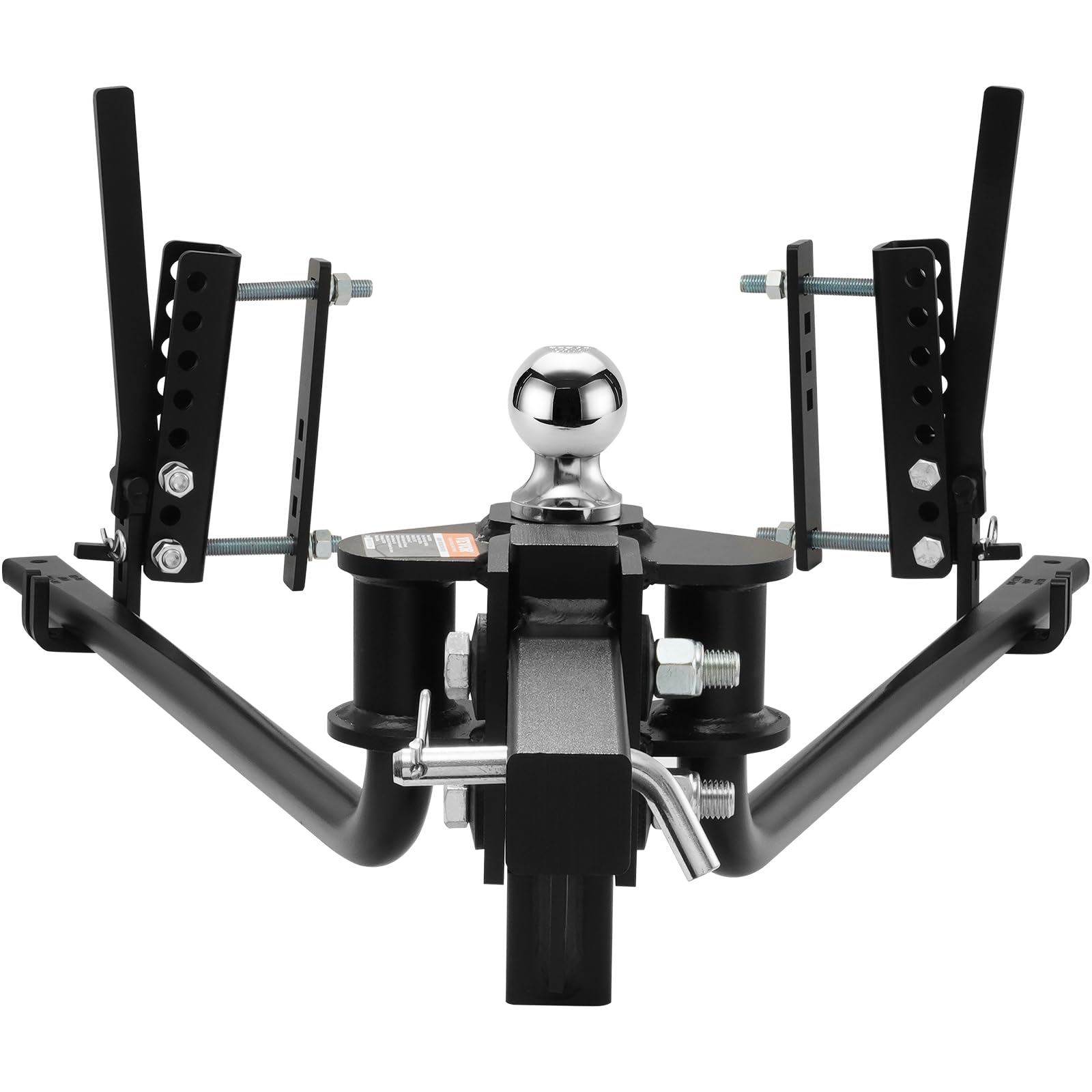 VEVOR Weight Distribution Hitch Kit - 1,500 lbs Capacity with Sway Control for Trailers - 2-in Solid Steel Shank & 2-5/16