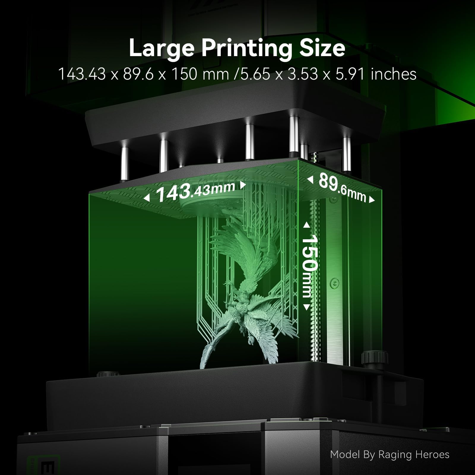 ELEGOO Mars 5 Resin 3D Printer with 4K Mono LCD Screen, Auto Leveling, High Precision Desktop 3D Printer - 5.65 x 3.53 x 5.91 Inch Build Size for Miniatures, Jewelry & DIY Crafts
