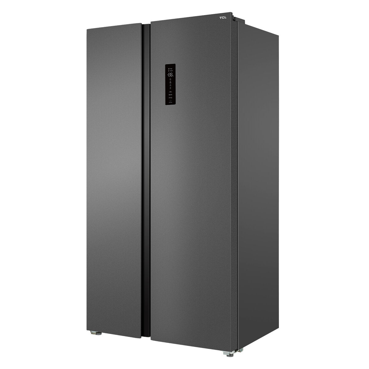 TCL 505L Side by Side Refrigerator - Energy Efficient, Frost Free, Grey (P525SBC) - Perfect for Modern Kitchens & Large Families
