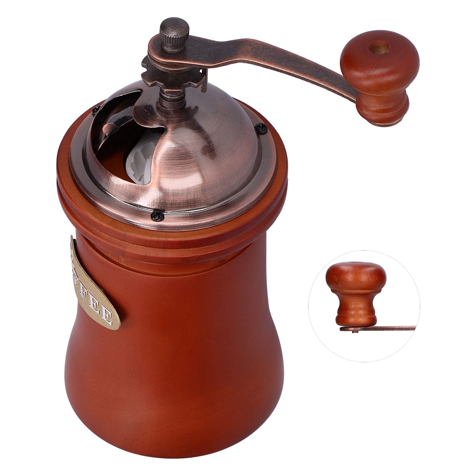Premium Manual Coffee Grinder - Vintage Postbox Design, Labor-Saving Hand Crank Mill for Fresh Ground Coffee Beans - Perfect for Home, Restaurant & Barista Use - Ideal Espresso, French Press & Cold Brew Accessory