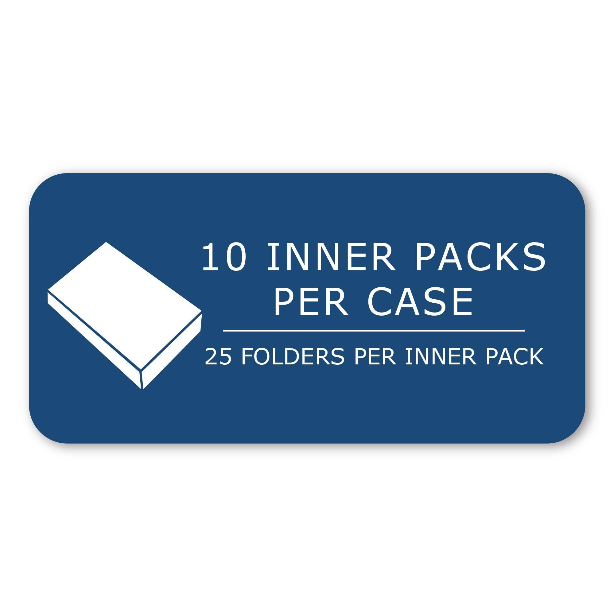 Roaring Spring 10-Pack White Pocket Folders with Prongs - 11.75