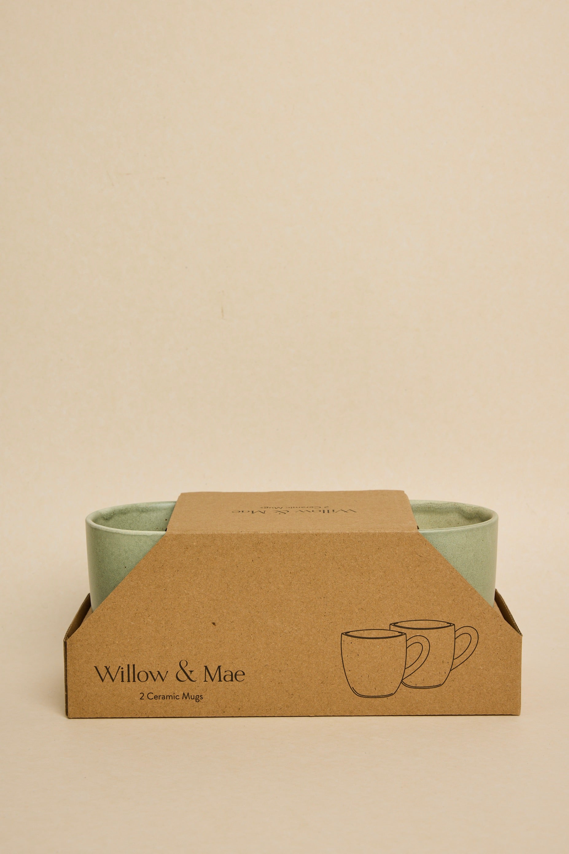 Caffeine Fix Green Speckle Pack - Set of 2 Ceramic Coffee Mugs for Home, Office & Gifts | Perfect for Morning Coffee, Tea & Hot Beverages