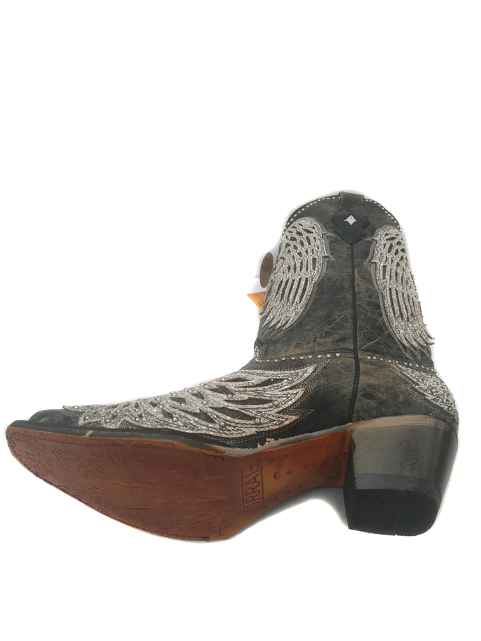 Corral A4232 Women's Wing & Cross Cowhide Western Boots - Black - Perfect for Rodeo, Country Dancing & Western Fashion