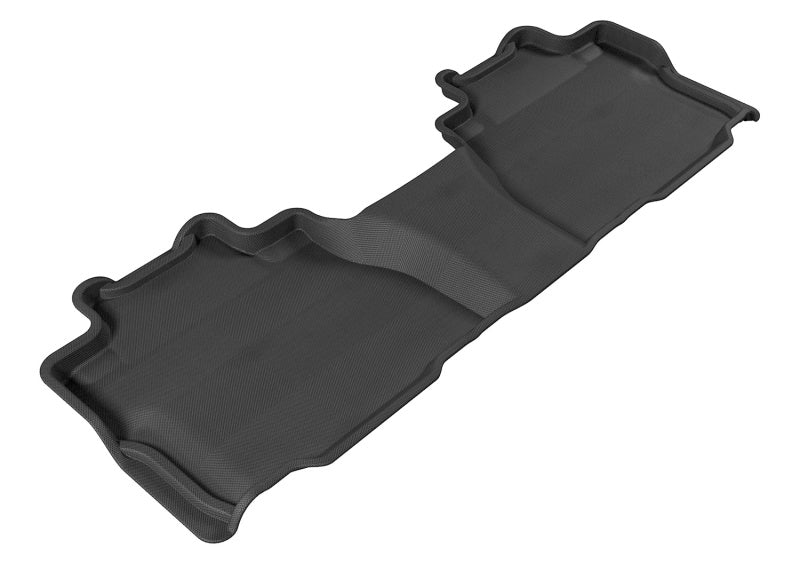 3D MAXpider Kagu Custom Fit Floor Mats for 2008-2020 Toyota Sequoia (2nd Row) - Black | All-Weather Protection & Premium Car Interior Accessories for SUVs & Family Vehicles