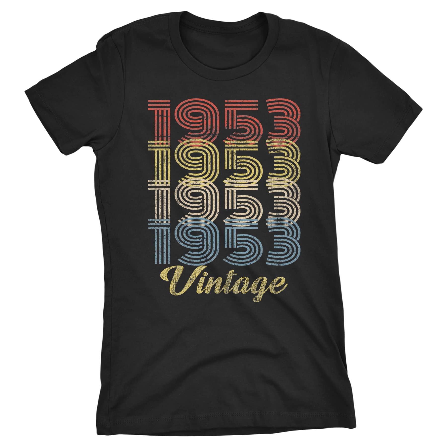 Vintage 1953 Retro 70th Birthday Gift T-Shirt for Women - Funny 70 Year Old Birthday Present - Perfect for Parties, Family Reunions & Milestone Celebrations