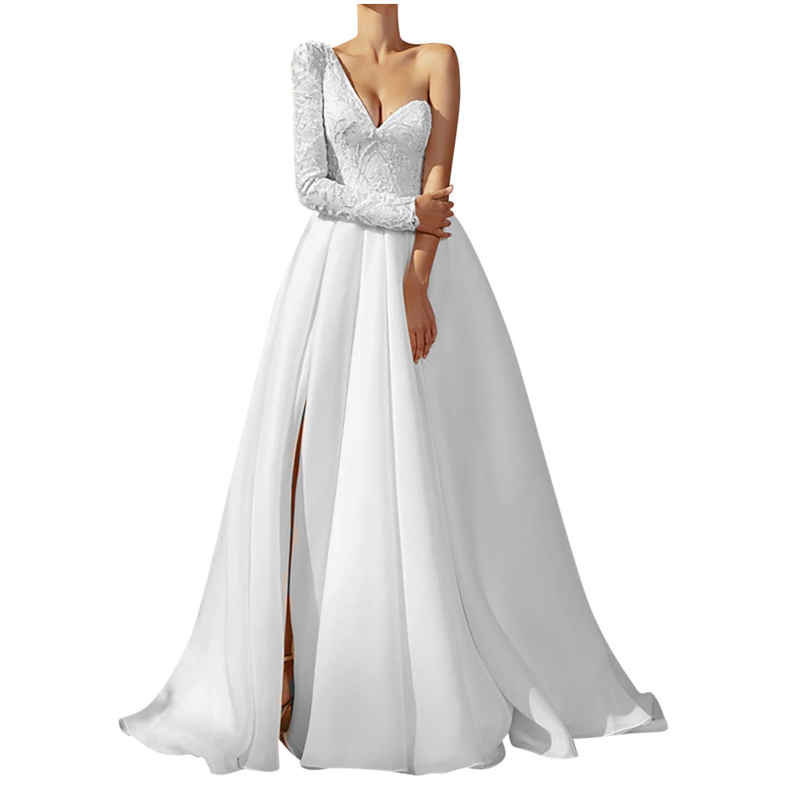 2023 Summer Dresses for Women - Short Sleeve Round Neck Elegant Sexy Casual One Shoulder Dress | Perfect for Beach Vacations, Date Nights & Summer Parties
