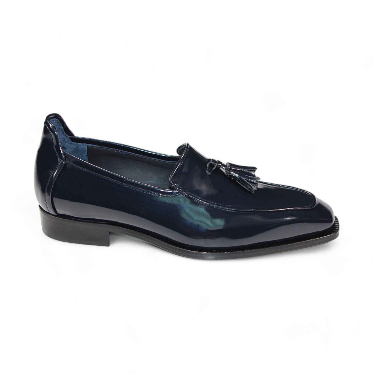 Duca Di Matiste Fano Navy Blue Men's Dress Shoes - Premium Italian Leather Formal Shoes for Business, Wedding & Special Occasions