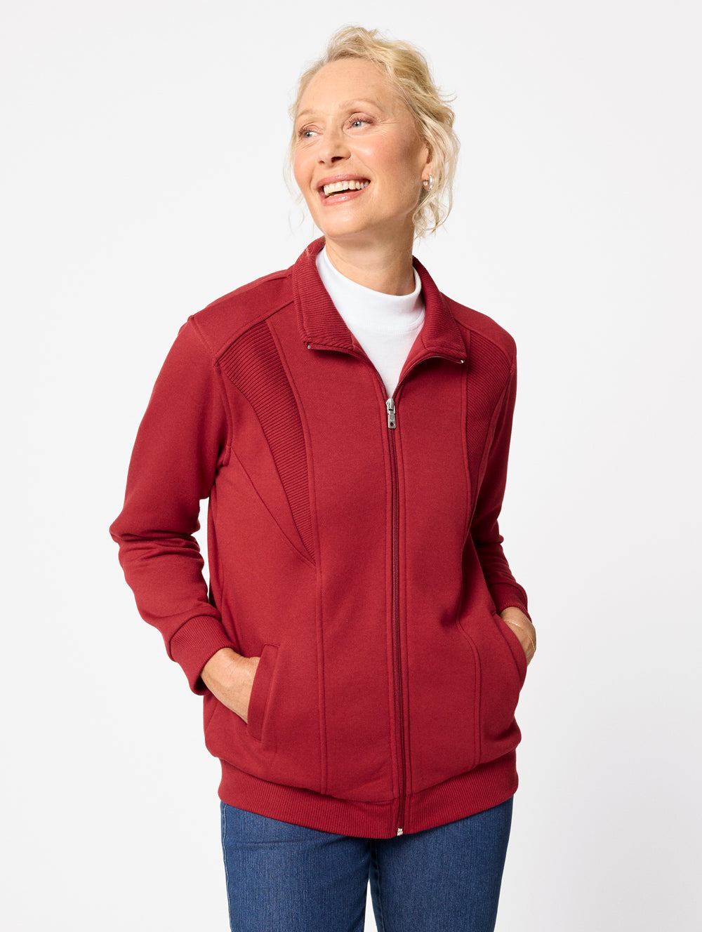 Sindy Fleece Jacket - Women's Lightweight Warm Winter Coat with Zipper Pockets | Perfect for Outdoor Hiking, Camping & Casual Wear