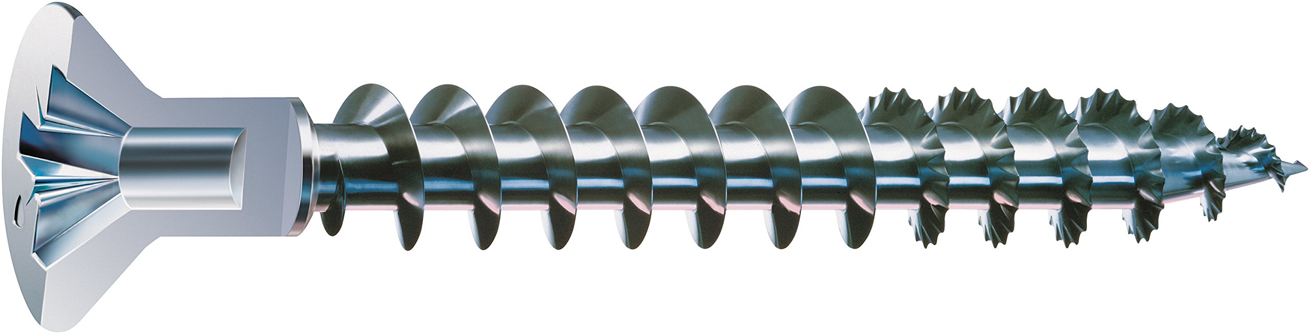 SPAX WIROX A3J 0271010450305 Universal Screw - 4.5 x 30 mm Phillips Z2 Countersunk Head - 5 mm Diameter Fully Threaded - Ideal for Woodworking, Furniture Assembly & DIY Projects