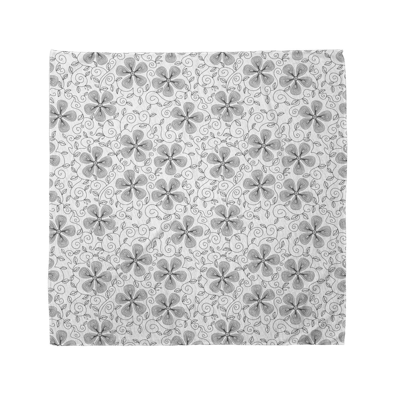 Ambesonne Floral Bandana Scarf - Unisex Head Wrap & Neck Tie with Flower Petals Branch Design for Women & Men | Perfect for Outdoor Activities, Music Festivals, and Fashion Accessories
