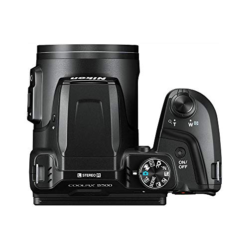 Nikon COOLPIX B500 16MP Digital Camera with 40x Optical Zoom, 1080p Video & Built-in Wi-Fi (Black) - Perfect for Travel, Wildlife Photography & Vlogging