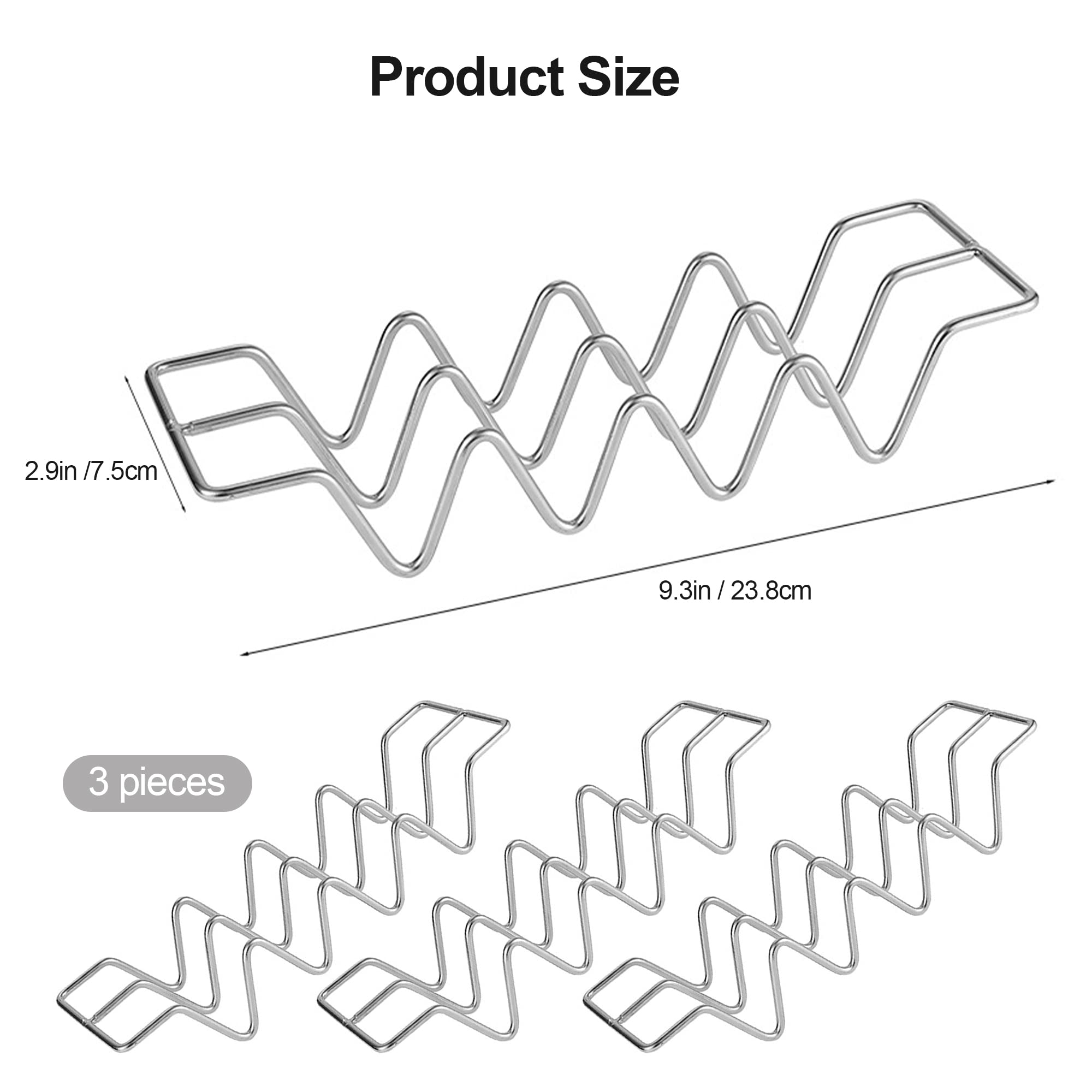 JIBOLAT Stainless Steel Taco Holders Set of 3 - Taco Shell Stand with 4 Slots Each, Oven & Dishwasher Safe for Baking & Grilling - Perfect for Taco Bars, Parties & Mexican-Themed Dinners