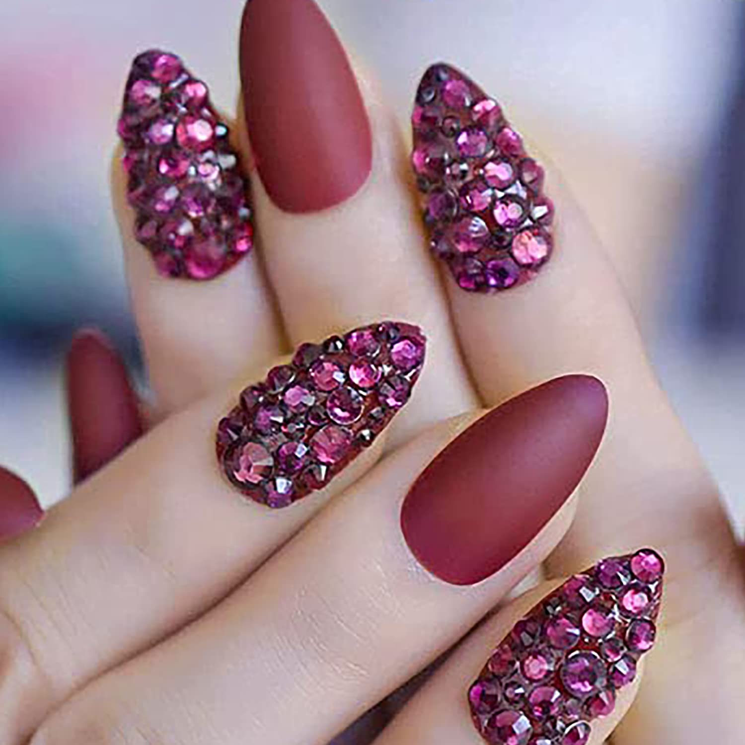 1620pcs Pink Rose AB Flat Back Rhinestones for Nails - Crystal Nail Gems, Glass Beads for Acrylic Nails & Nail Art - Perfect for DIY Manicure, Wedding Nails, Salon Decorations