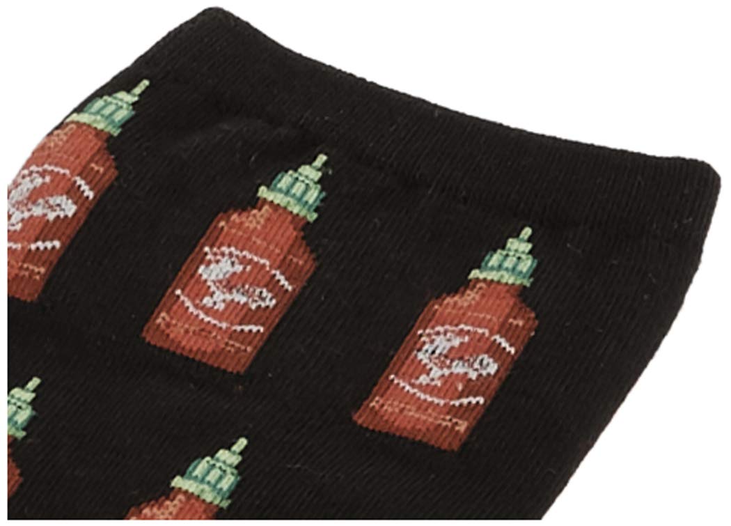 HotSox Women's Hot Sauce Socks - Fun Novelty Socks for Women (Size 4-10) - Perfect for Cooking Enthusiasts & Spicy Food Lovers