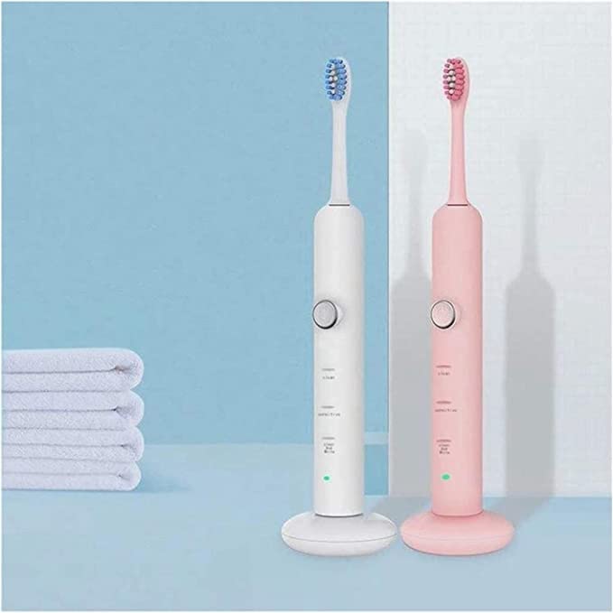 QINERSAW Rechargeable Electric Toothbrush for Adults & Kids - 3 Cleaning Modes, Rotary Toothbrush with 2 Brush Heads, IPX7 Waterproof (Ideal for Travel, Home & Daily Oral Care)