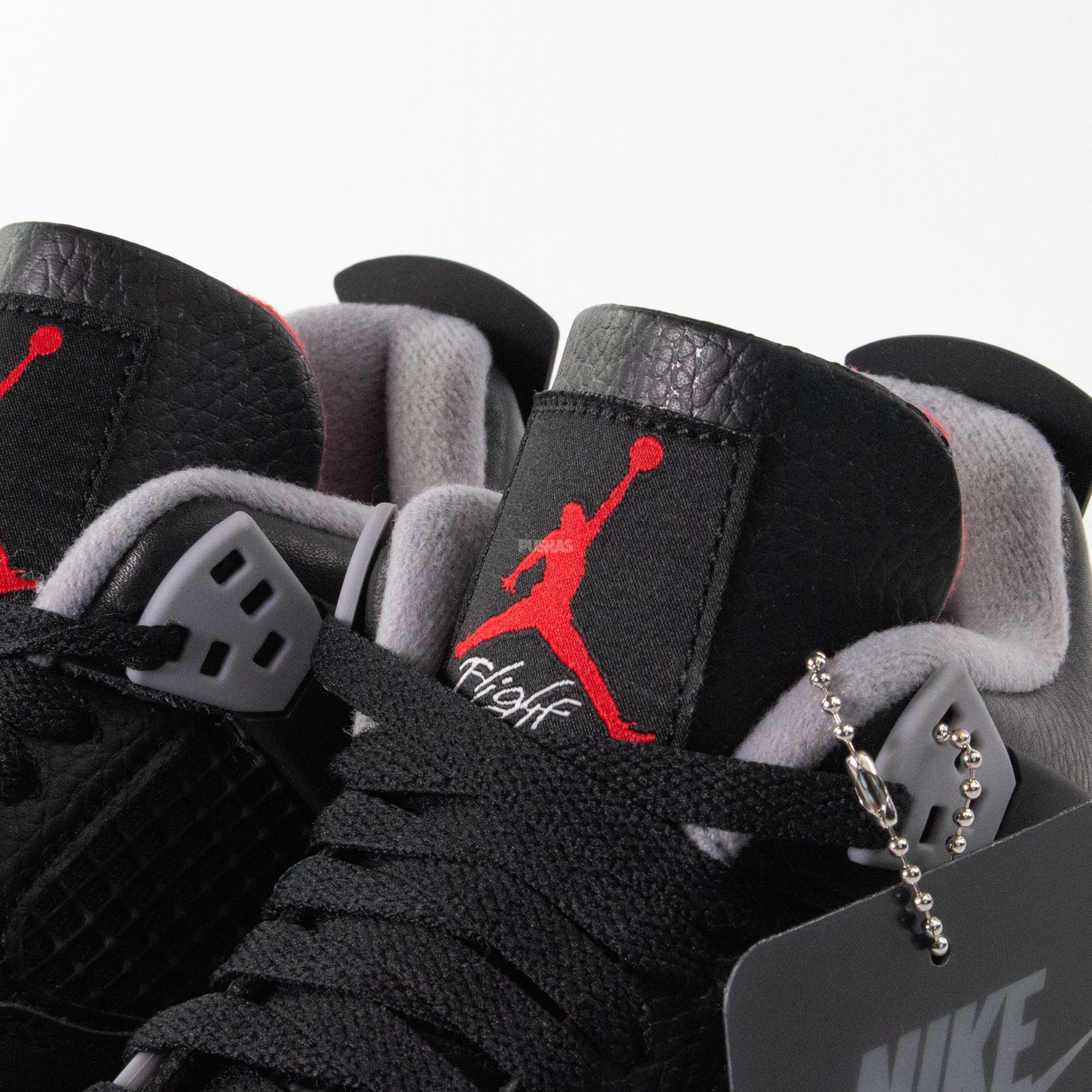Air Jordan 4 Retro 'Bred Reimagined' GS (2024) - Classic Black & Red Basketball Shoes for Women & Girls - Perfect for Streetwear, Sneaker Collection & Casual Fashion