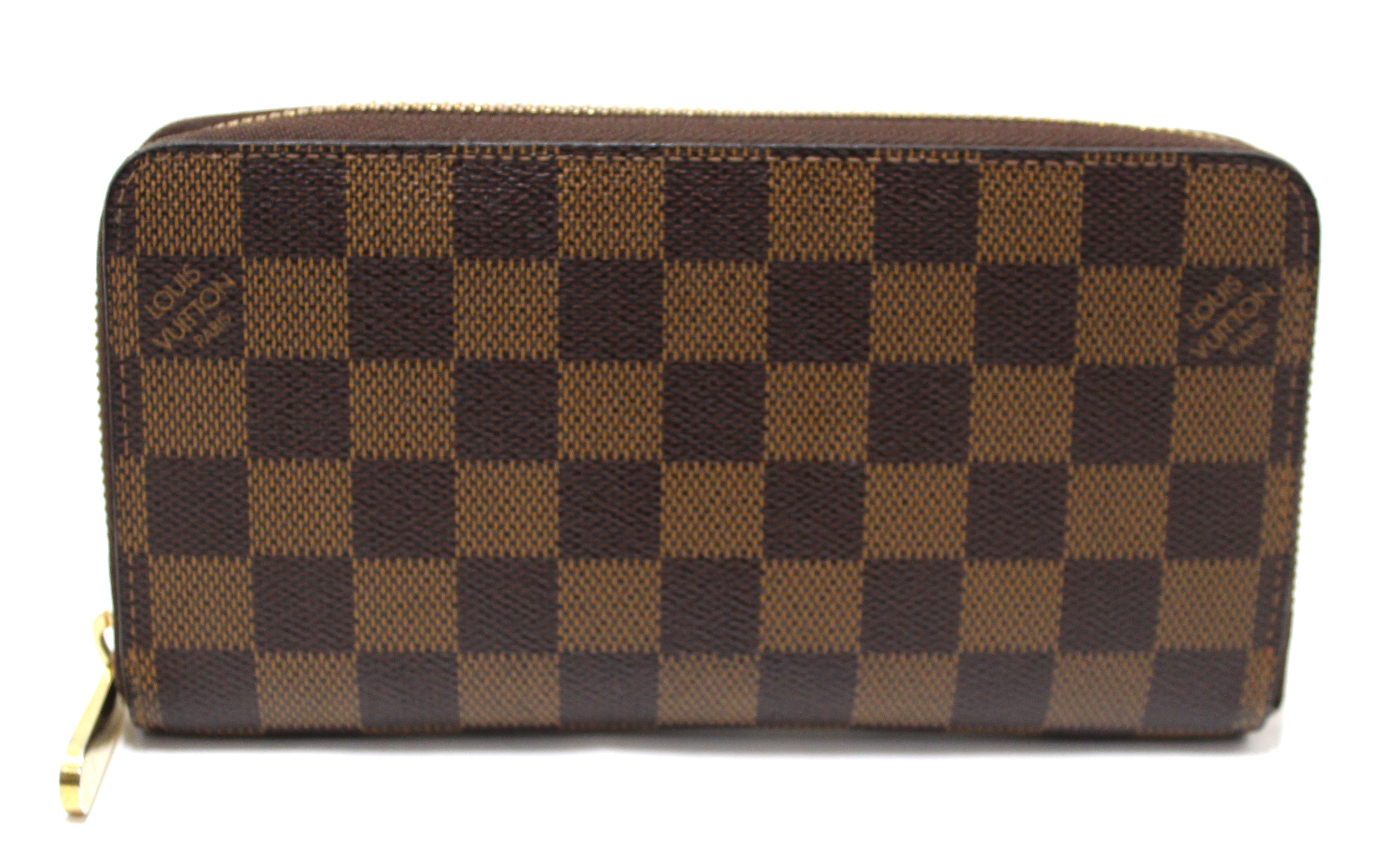Authentic Louis Vuitton Damier Ebene Zippy Wallet for Women & Men | Luxury Designer Coin Purse with RFID Protection | Perfect for Travel, Business & Everyday Use
