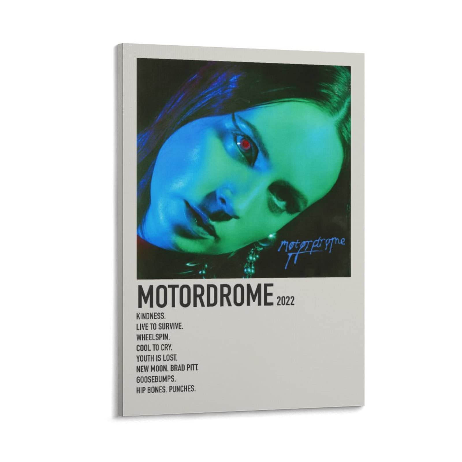 Motordrome by MØ Canvas Poster - 24x36 inch (60x90cm) Framed Sports Landscape Wall Art - Perfect for Bedroom, Office Decor & Gift Giving