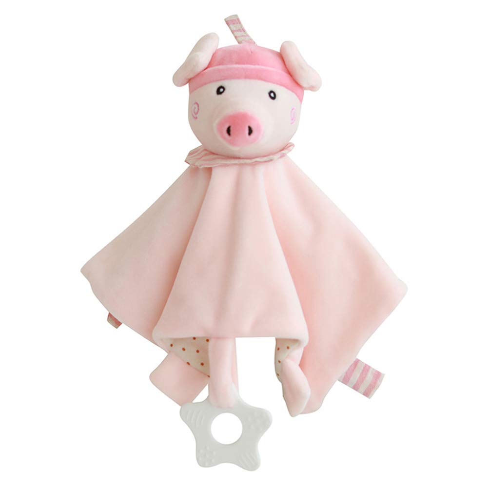 NUOBESTY Soft Baby Towels with Soothing Plush Animal Head - Calming Blanket & Comfort Toy for Newborns, Infants - Perfect for Nursery, Bedtime, and Travel