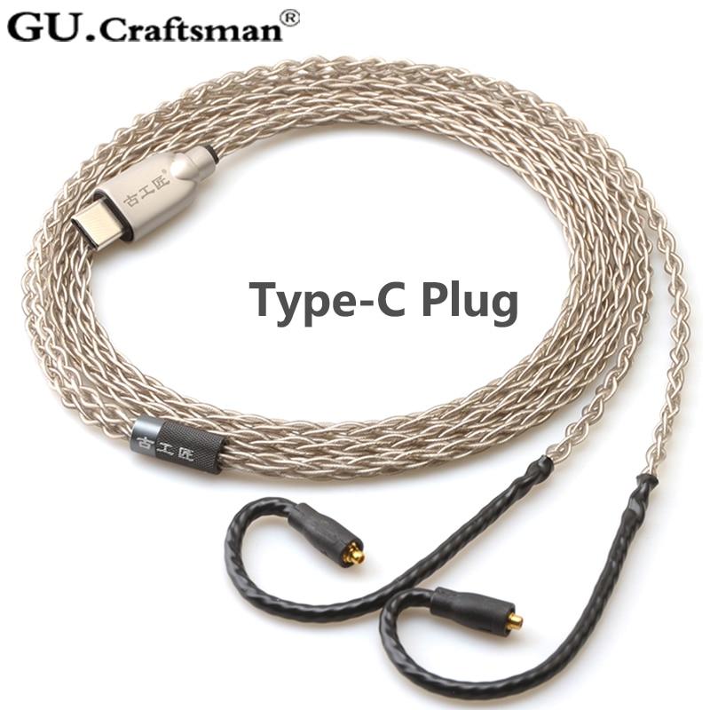 GUCraftsman 6N Silver Upgrade Cable for Westone W/UM/AM Series Headphones - High-Quality Audio Replacement for Audiophiles & Musicians