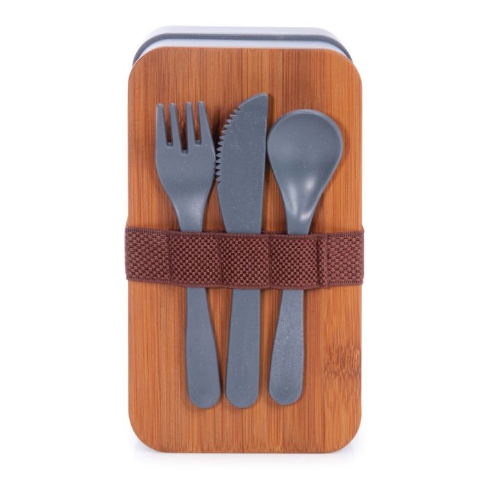 Eco-Friendly Wheat Straw Bento Box with Cutlery Set | Reusable Lunch Container for Adults & Kids | Perfect for School, Office, Picnics & Travel
