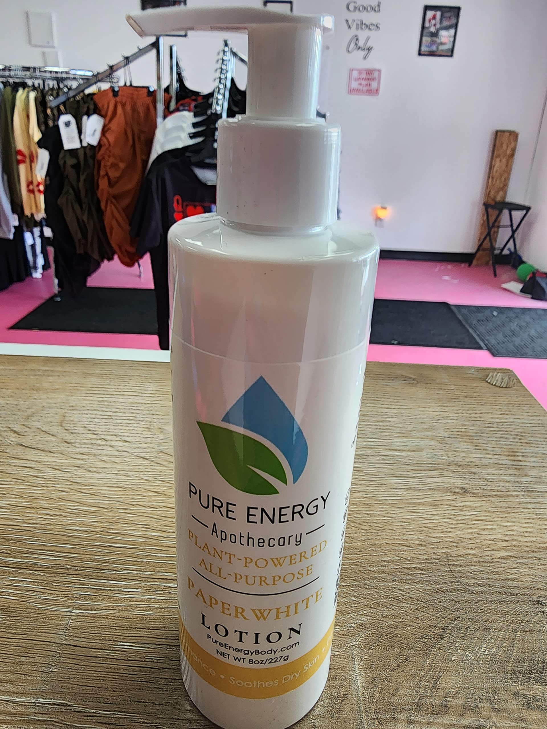 Organic Hand & Body Lotion 8oz - Moisturizing & Nourishing for Dry Skin - Paperwhite Scented - Perfect for Daily Hydration & Spa Days