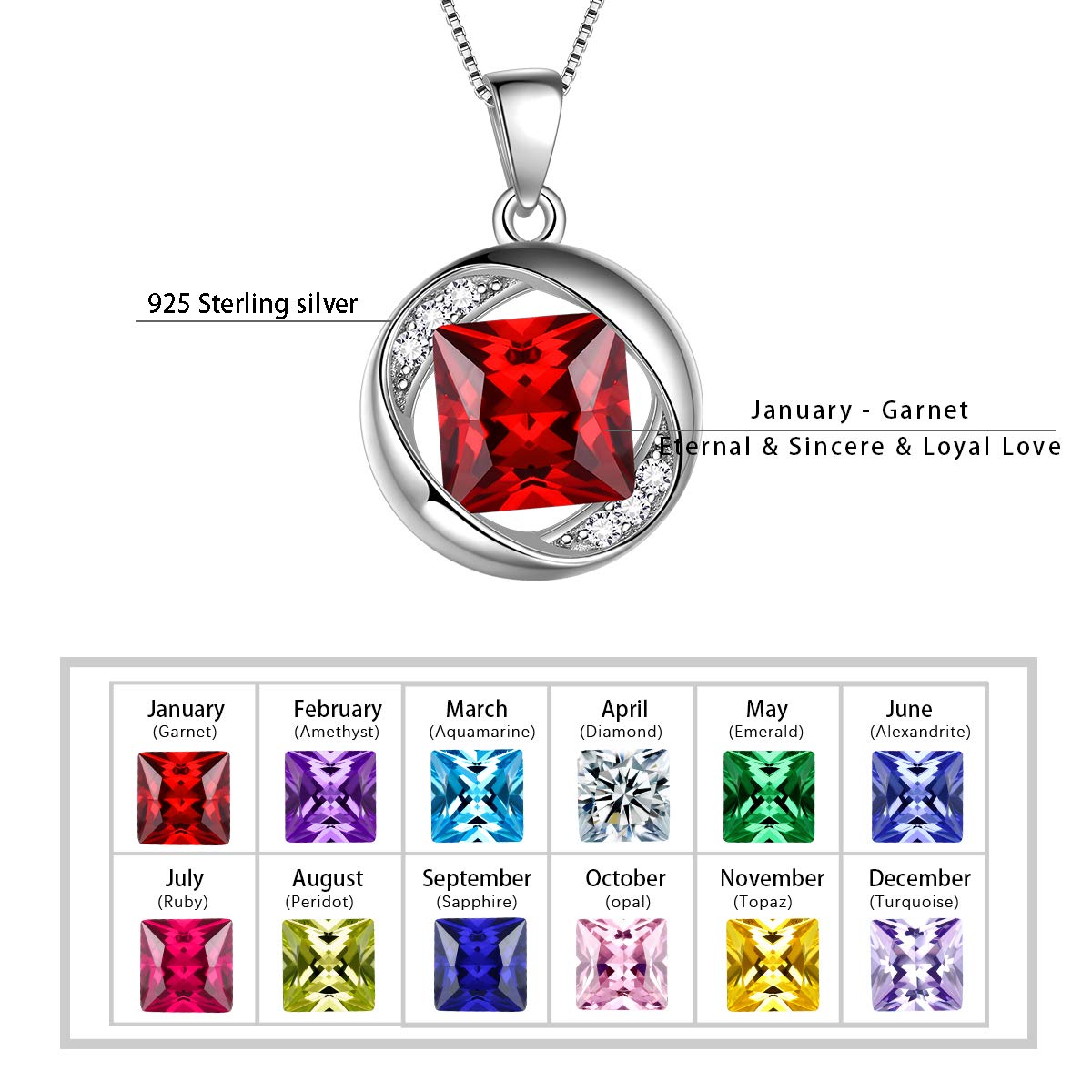 Aurora Tears Jewelry Set - 925 Sterling Silver Birthstone Necklace, Earrings & Bracelet for Women & Girls | Perfect Gift for Birthday, Anniversary & Special Occasions