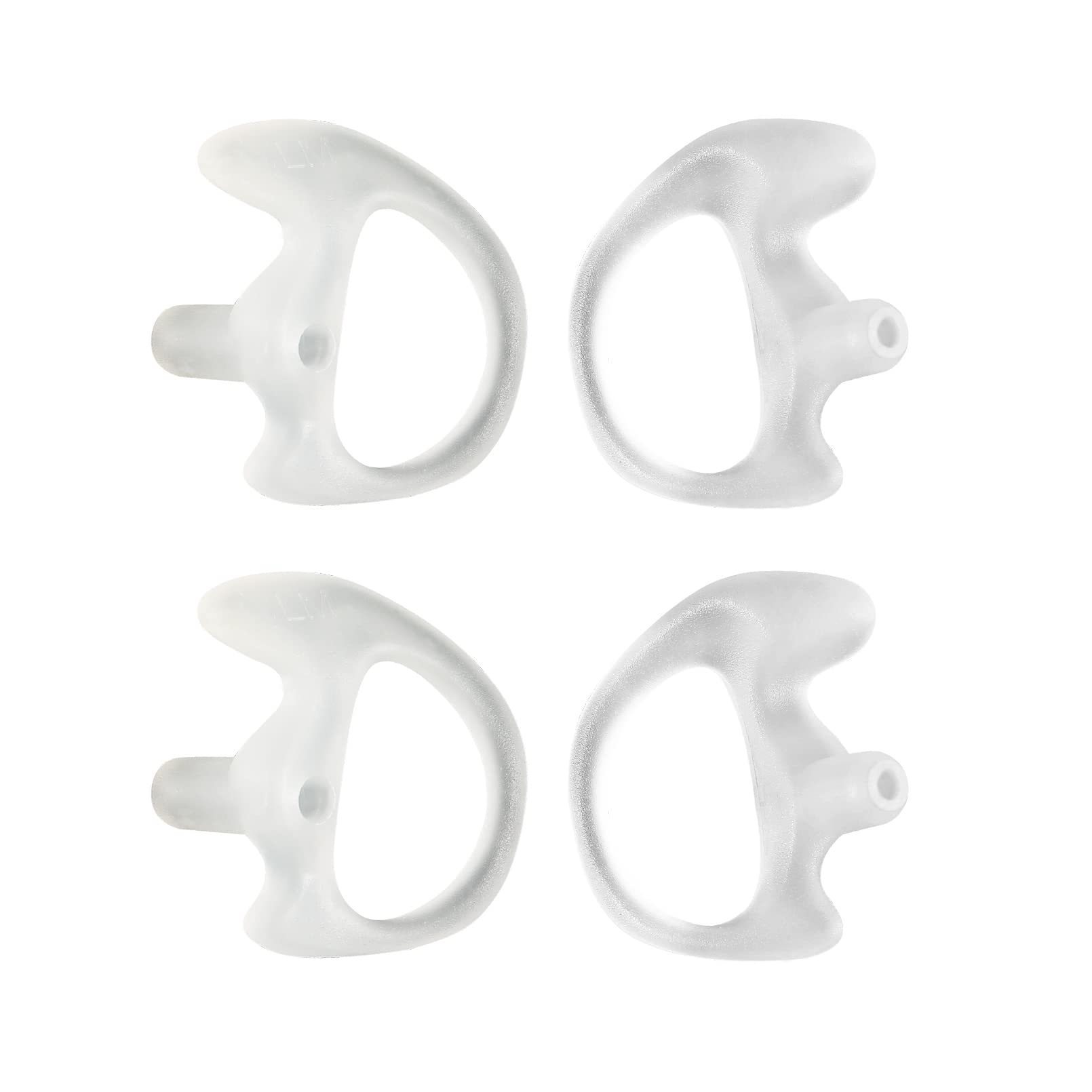 Small Earmold for Two-Way Radio - Acoustic Tube Earpiece & Surveillance Headset (2 Pairs) - Perfect for Security, Law Enforcement & Communication Professionals
