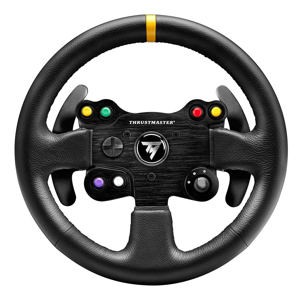 THRUSTMASTER Leather 28GT Racing Wheel Add-On - Compatible with PS5, PS4, Xbox Series X/S, One & PC - Premium Steering Wheel for Sim Racing & Gaming Enthusiasts - Perfect for Gran Turismo, Forza & F1 Games