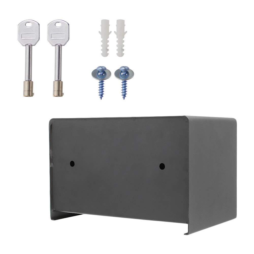 RFID Electronic Safe with RFID Card & Key Entry - Digital & Mechanical Lock Security Box for Home, Office, Hotel - Charcoal Black Anti-Theft Safe for Cash, Jewelry, Documents Protection