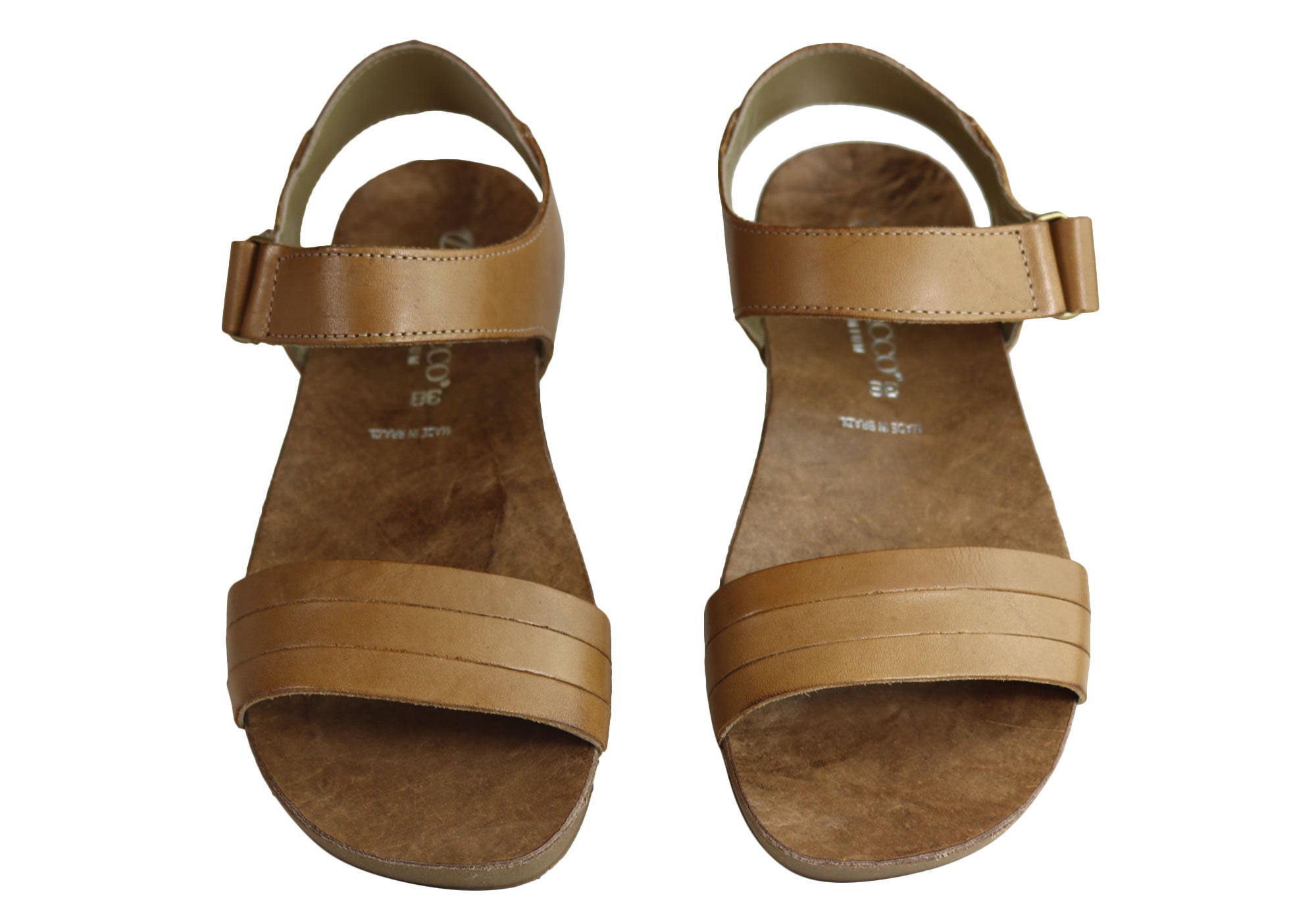 Andacco Canni Women's Comfortable Flat Leather Sandals - Handmade in Brazil - Perfect for Beach, Vacation & Summer Outfits