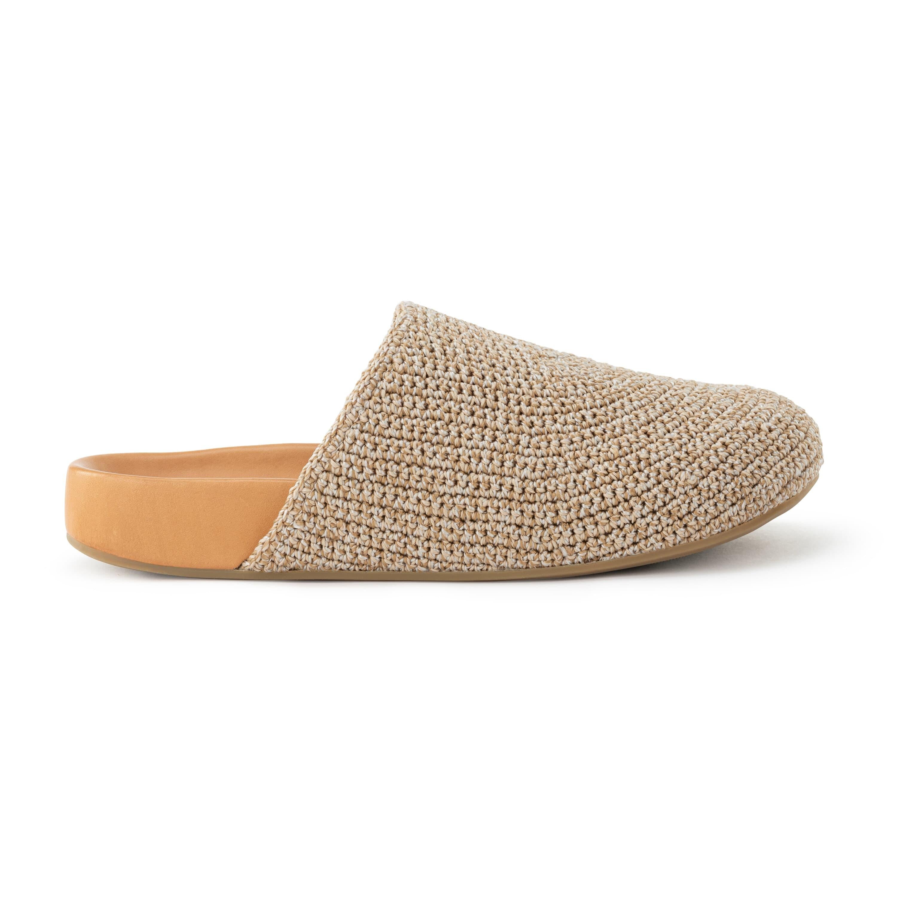 Bolinas Clog - Hand Crochet Bamboo Slippers for Women & Men | Comfortable House Shoes for Indoor, Outdoor & Spa Use