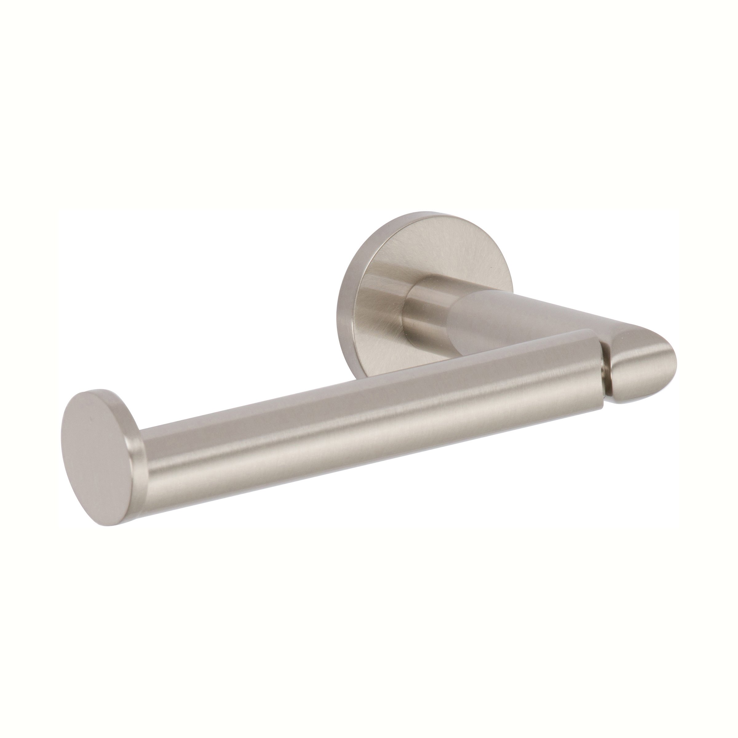 Motiv 0206/SN Sine Paper Satin Nickel Open Toilet Paper Holder - Modern Bathroom Tissue Dispenser for Home & Commercial Use