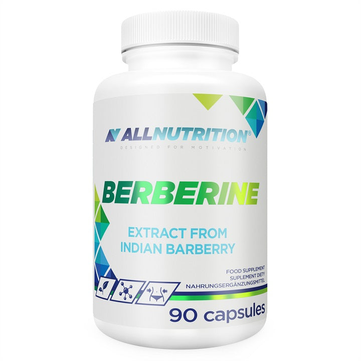 Allnutrition Berberine Supplement - 90 Capsules for Blood Sugar Support & Digestive Health | Natural Herbal Extract for Metabolism & Weight Management