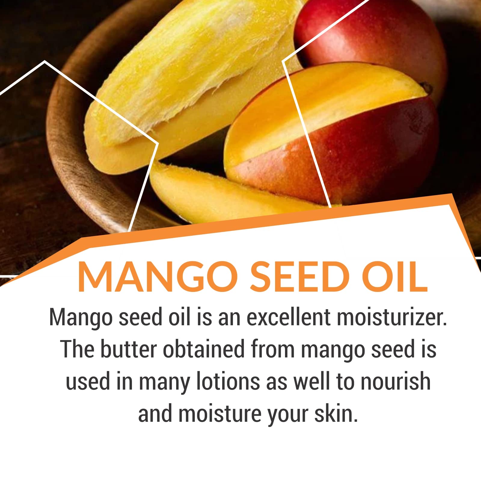 B-URBAN 100% Pure & Natural Organic Mango Seed Oil (Mangifera Indica) - Cold Pressed Undiluted Carrier Oil for Glowing Skin, Healthy Hair & Face Nourishment - 30ml | Perfect for DIY Beauty Recipes, Massage & Aromatherapy