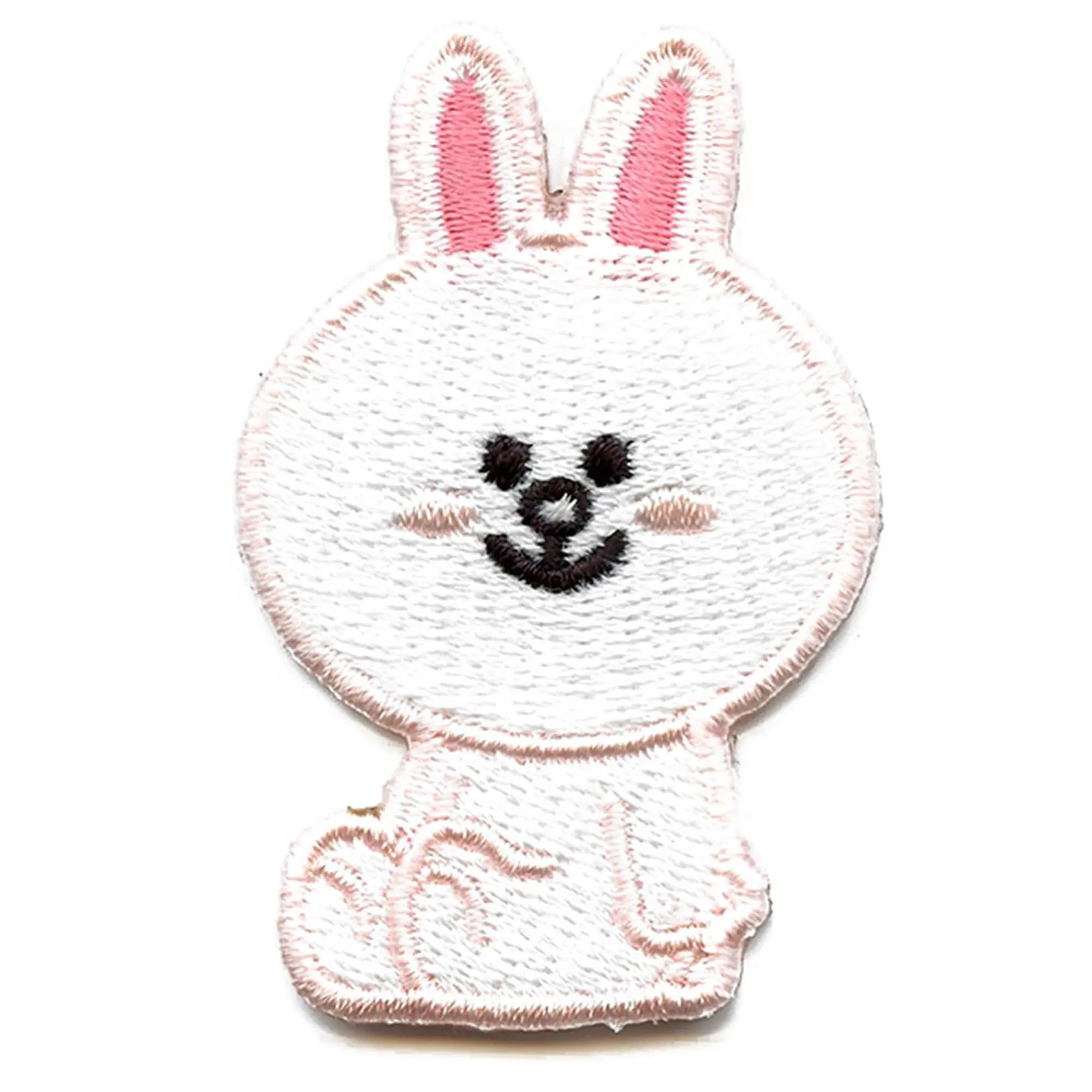 Line Friends Bunny Cony Full Body Embroidered Iron On Patch - Cute DIY Sewing Applique for Backpacks, Jackets & Denim (Brown) - Perfect for Customizing Clothes, Bags & Accessories