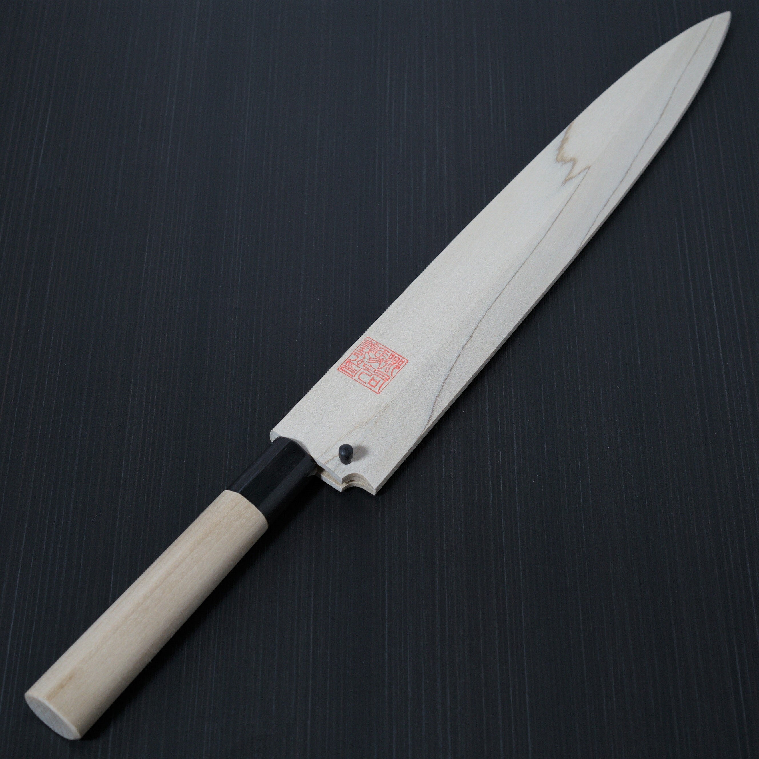 Premium Yoshihiro Jyosaku 300mm Yanagiba Knife - Shirogami Steel #2 Japanese Sashimi Slicer - Perfect for Sushi Chefs & Home Cooking Enthusiasts