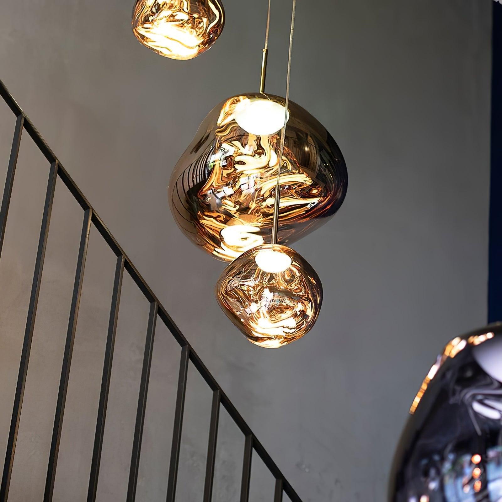 Modern Lava Pendant Lamp - Stylish Volcanic Glass Ceiling Light Fixture for Living Room, Bedroom & Dining Room Decor