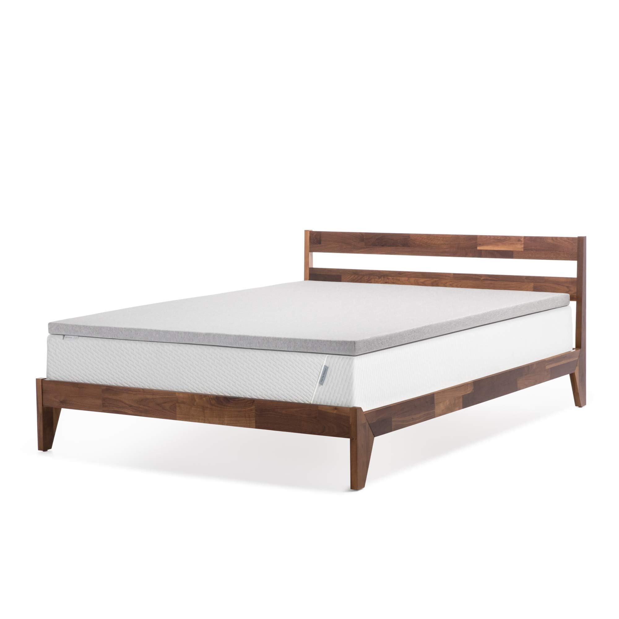 Tuft & Needle Mattress Topper, Twin Size, 2 Inch Breathable Adaptive Foam with Luxe Gray Cover - CertiPUR-US & Greenguard Gold Certified for Better Sleep & Pressure Relief - Perfect for Guest Beds, Dorms, and Back Pain Relief