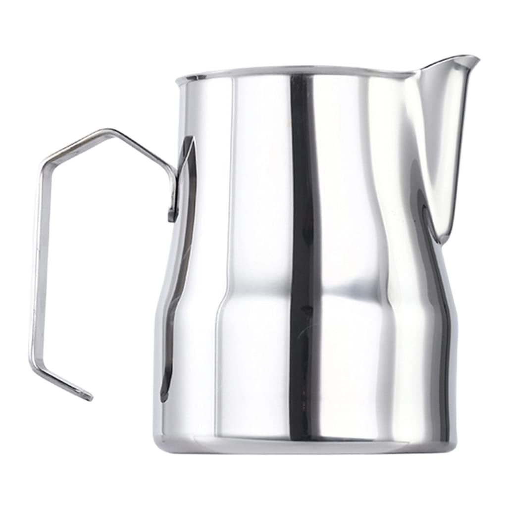 Fenteer 350ml Stainless Steel Milk Frothing Pitcher - Barista Tool for Espresso Machine, Perfect for Latte Art & Cappuccino Making (Silver) | Ideal for Home Coffee Shops & Professional Baristas