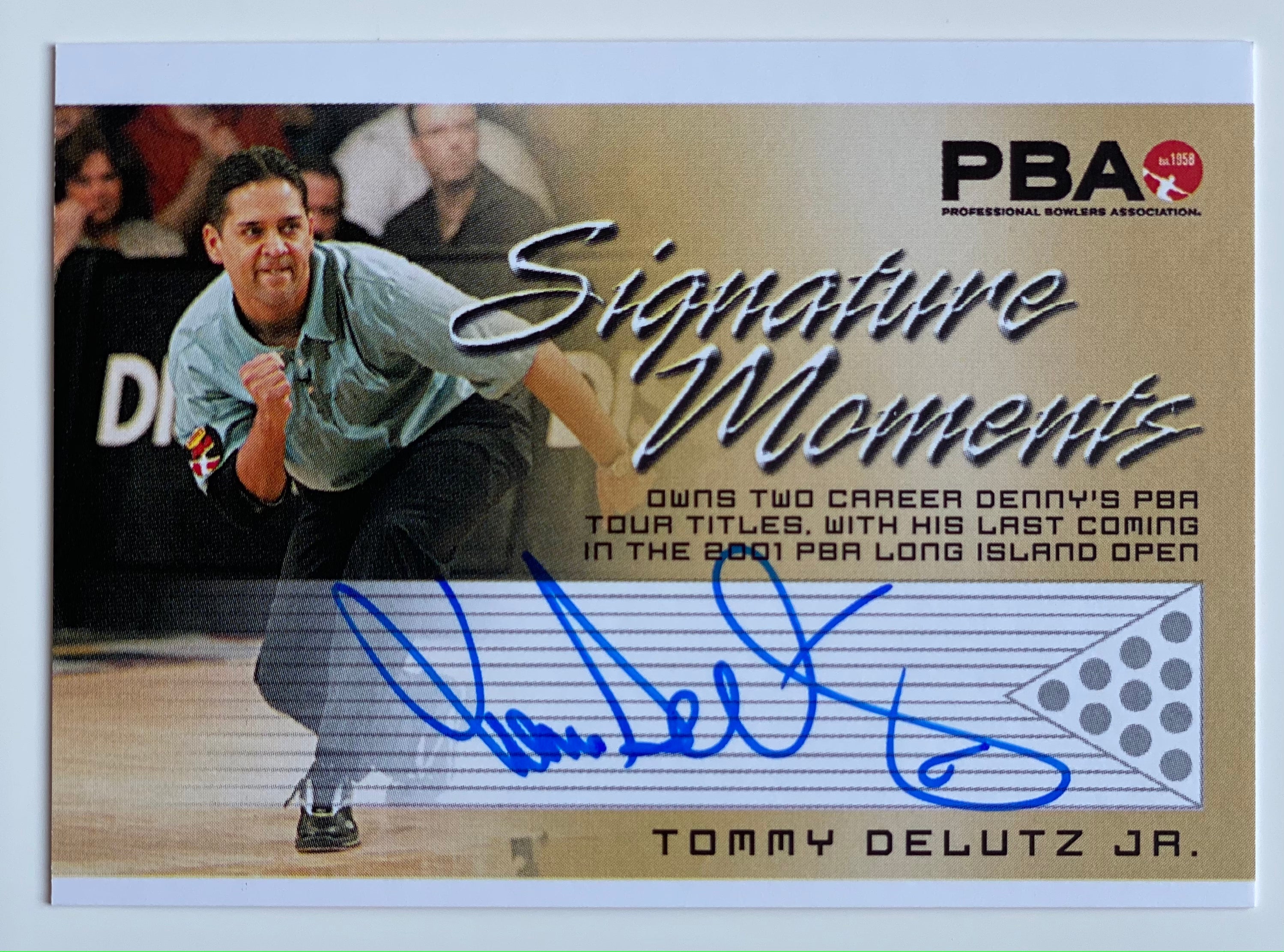 Tommy Delutz Jr. 2008 Rittenhouse Signature Moments PBA Autographed Bowling Trading Card - Perfect for Collectors, Sports Memorabilia Enthusiasts & Bowling Fans