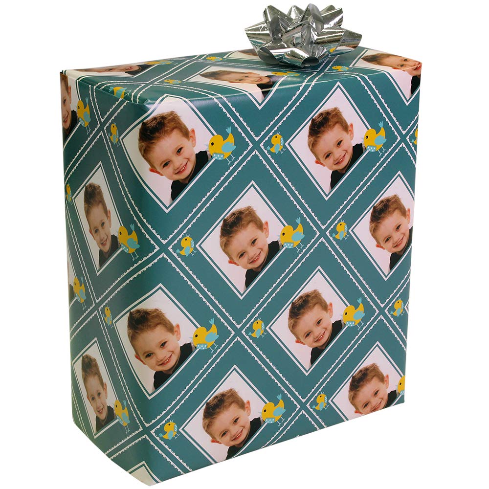 Personalized Gift Wrapping Paper - Custom Birthday Wrapping Paper for Men, Women & Kids - Colorful Unique Cute Design - Perfect for Birthdays, Christmas, Baby Showers & Special Occasions