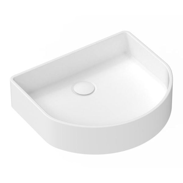 ADP Arch Smooth 415 x 365mm Gloss White Ceramic Tile - Perfect for Bathroom Walls, Kitchen Backsplash & Shower Surrounds