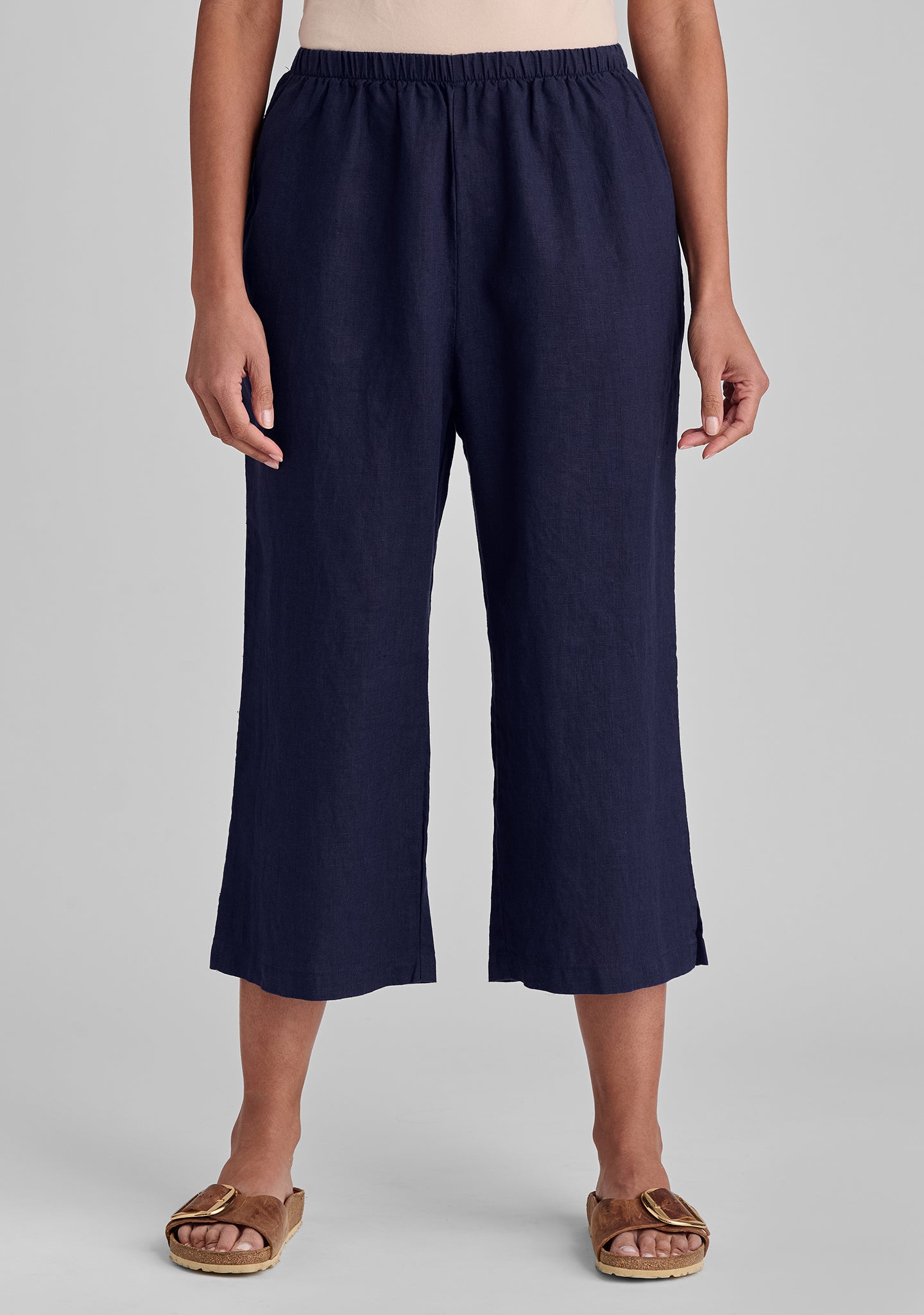 Comfortable Linen Pants with Elastic Waistband - Breathable & Stylish Push Out Pants for Women | Perfect for Summer, Travel & Casual Wear