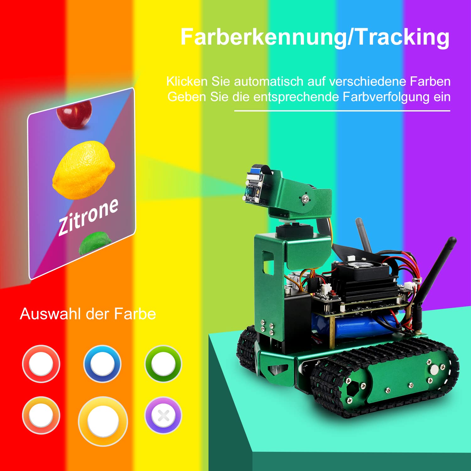 Yahboom Jetson Nano Robot Kit - AI Smart Robotic Car with 3DOF Camera, STEM Programmable Electronics for Adults | DIY Science Project, Autopilot Tank Chassis (Jetbot Without Jetson Nano) | Perfect for AI Learning, Robotics Education & STEM Projects