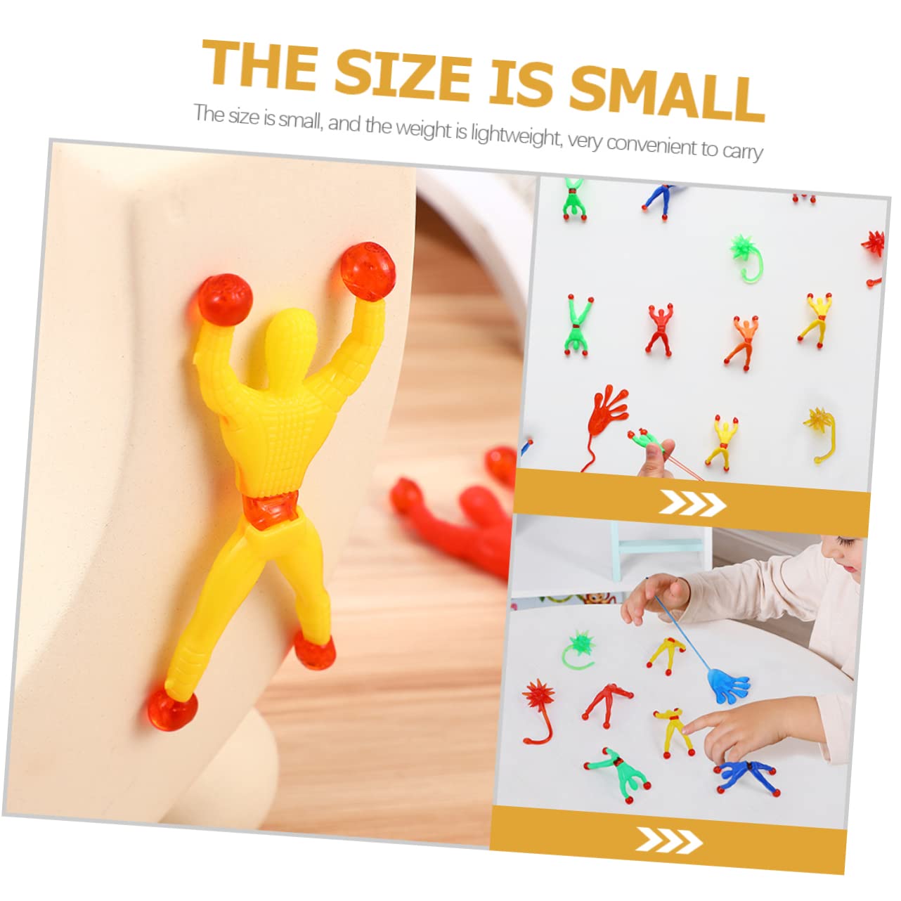 108-Piece Sticky Toy Set - Expandable Stretchy Sensory Toys for Kids, Pets & Stress Relief - Window Sticky Hands, Chenille Balls, PP Man & Spider - Fun Party Favors & Classroom Rewards