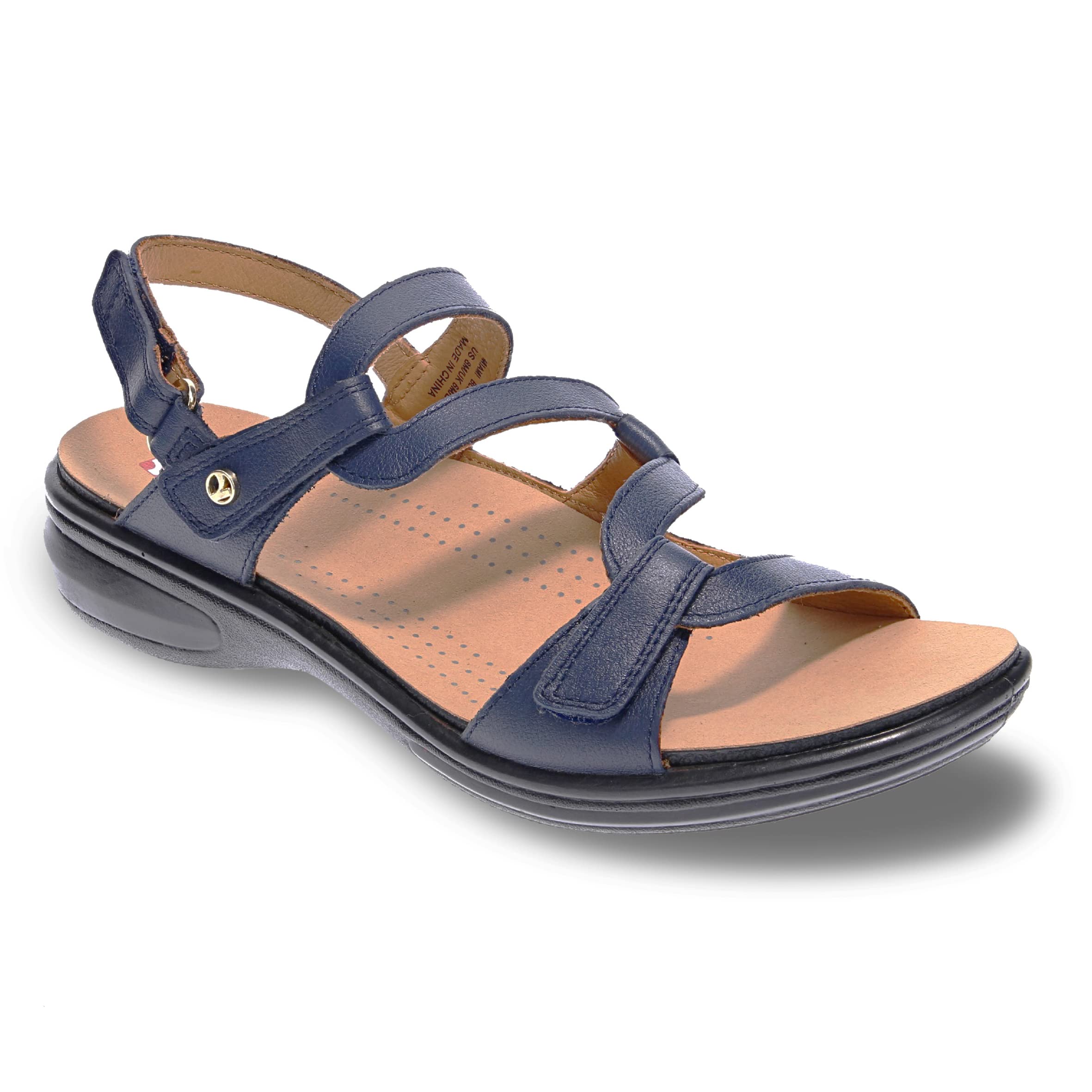 Revere Shoes Miami Women's Back Strap Sandals - Adjustable Leather Sandals with Arch Support - Lightweight Comfort Walking Sandals for Women | Perfect for Beach, Travel & Everyday Wear