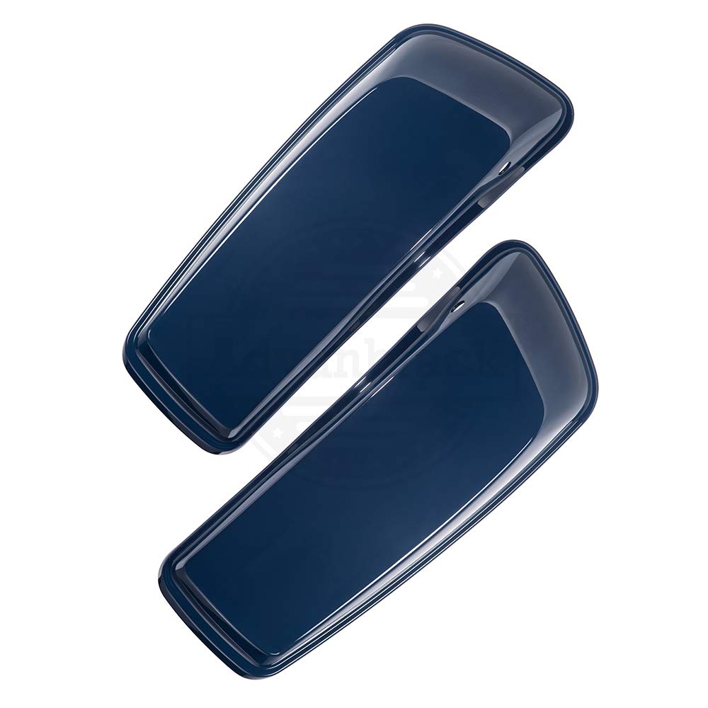 Moto Onfire US Stock Billiard Blue Saddlebag with Regular Lids - Compatible with Harley Touring Street Glide Hard Saddlebags (2014-2022 Models) | Perfect for Motorcycle Storage & Long-Distance Riding