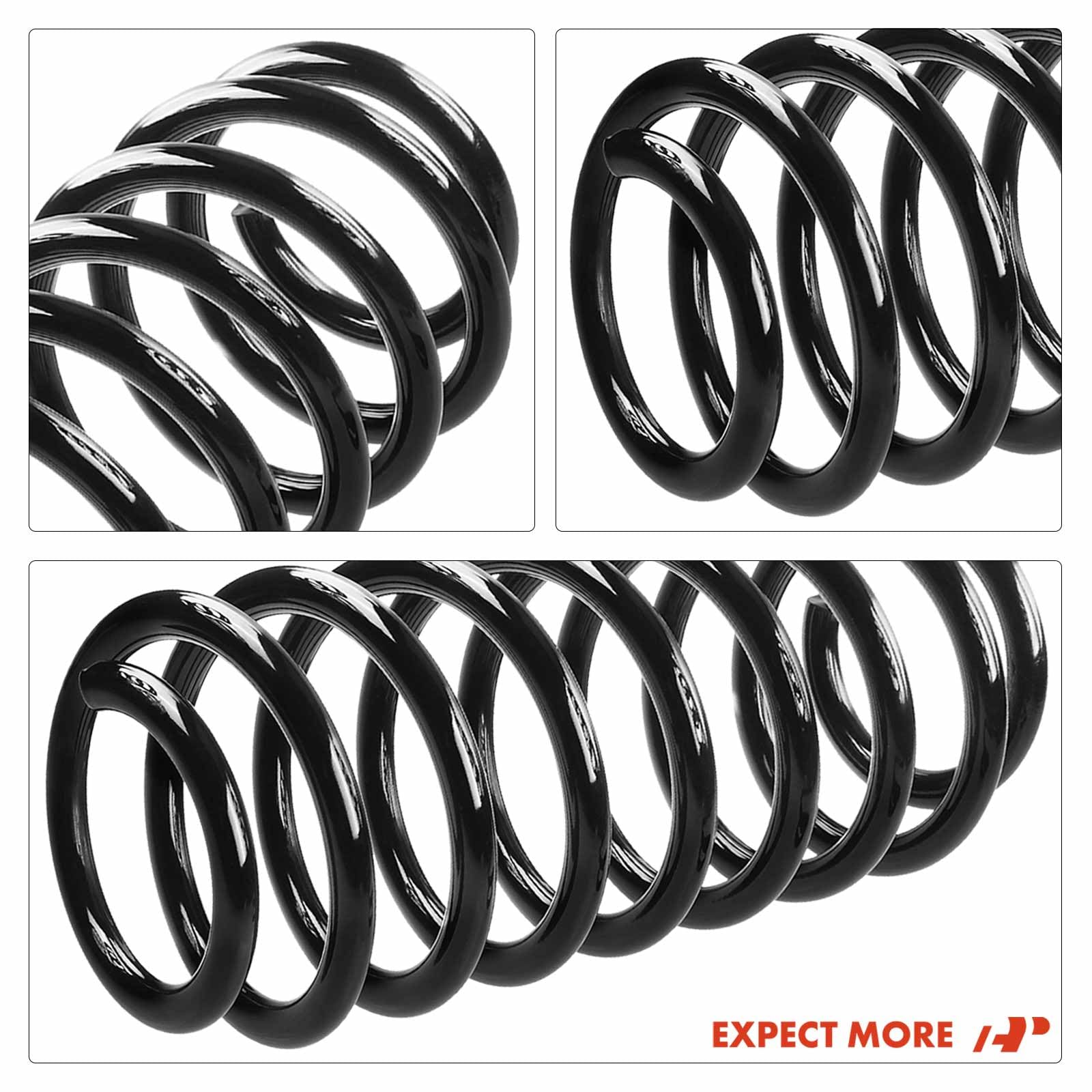 Premium 2Pcs Rear Suspension Coil Spring Set for Chrysler PT Cruiser 2001-2010 2.4L - Driver & Passenger Side Replacement (Fits Part# 04656545AB, 05272452AB) - Durable Auto Suspension Parts for Smooth Ride & Enhanced Vehicle Stability